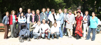 De hele groep Spanjegangers behalve Oebele de fotograaf